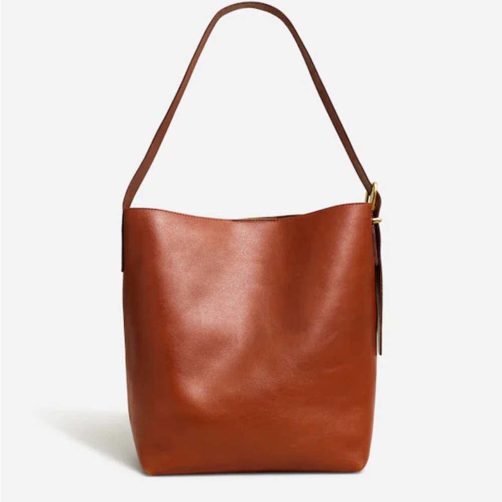 Madewell Essential Bucket Tote warm cinnamon